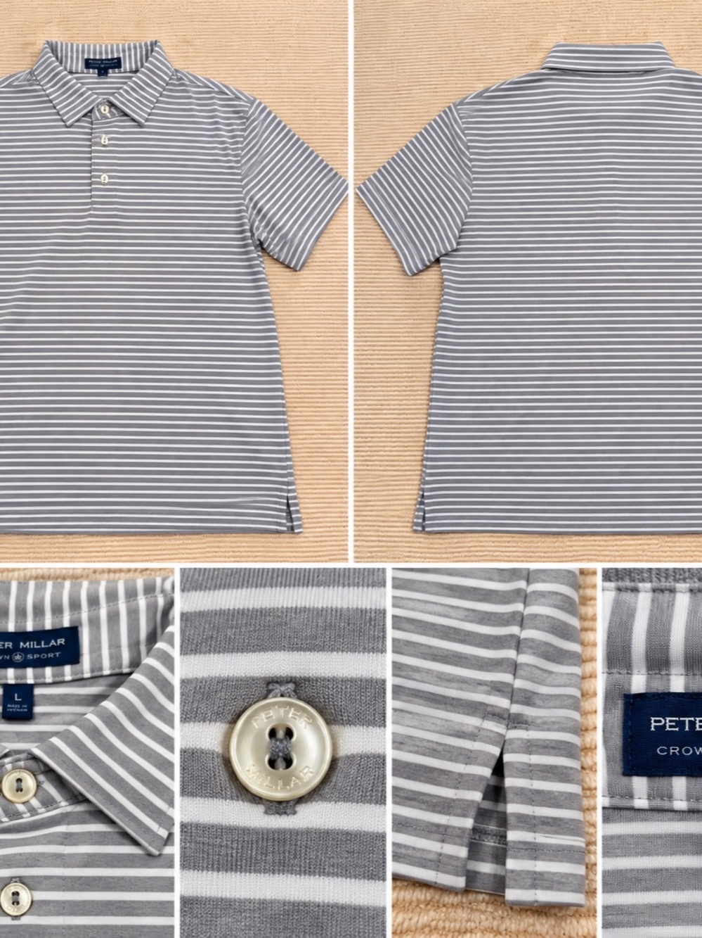 Combo Set- 2 NWT Peter Millar Golf Polo Size L